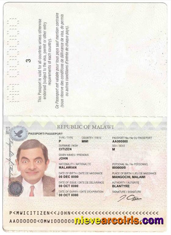Malawi passport